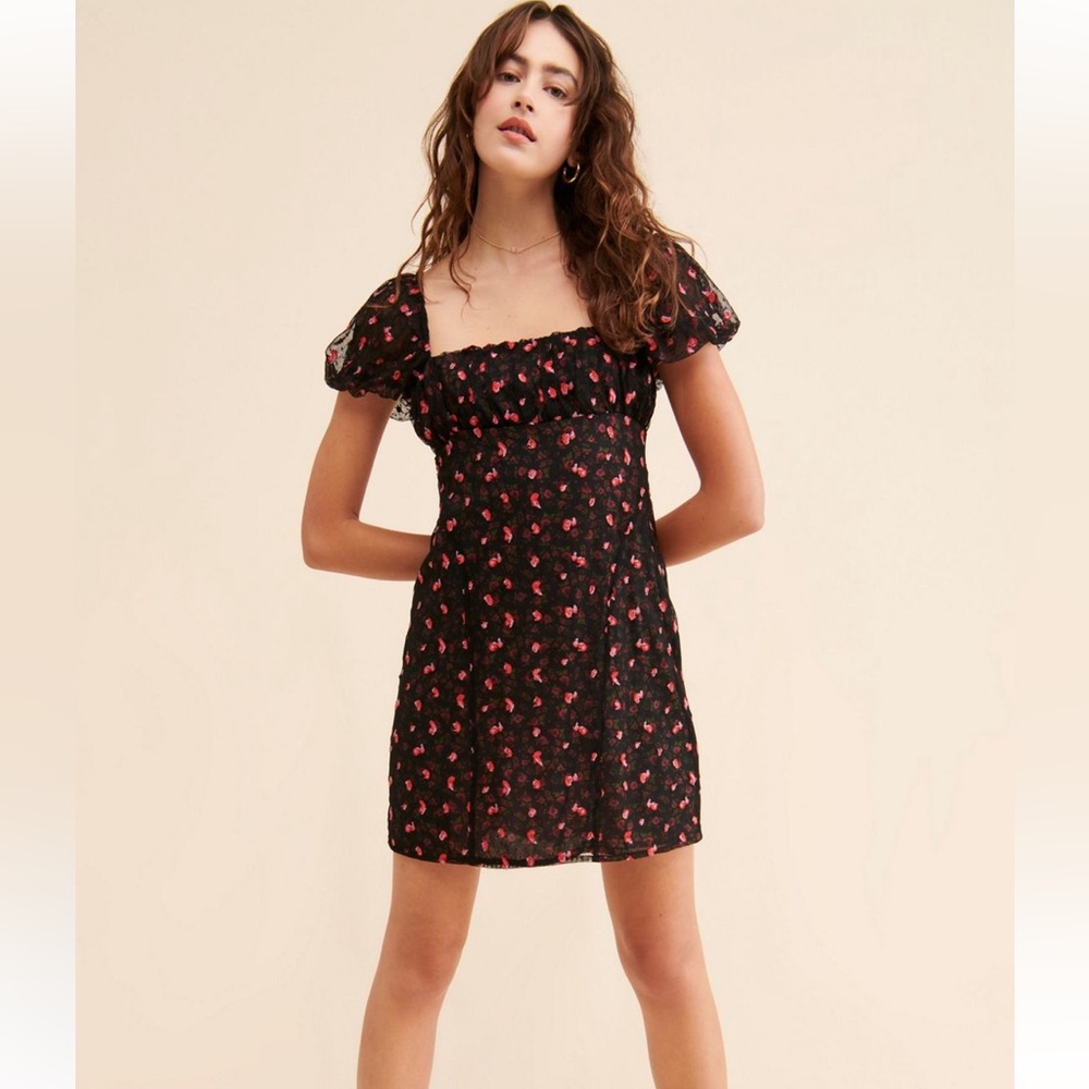 Free People Floral Mini Dress